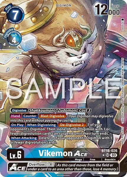 Vikemon ACE [BT16-026] (Cyber Eden Release Event Winner) [Cyber Eden] - Destination Retro