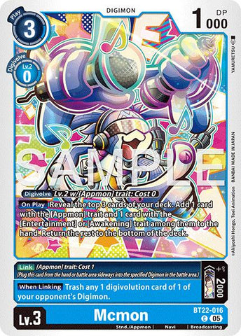 Mcmon [BT22-016] [Cyber Eden] - Destination Retro