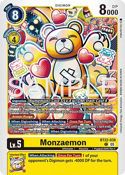 Monzaemon [BT22-038] [Cyber Eden] - Destination Retro