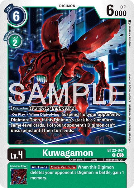 Kuwagamon [BT22-047] [Cyber Eden] - Destination Retro