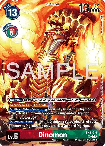 Dinomon [EX8-016] (Digimon Liberator Debuggers set) [Chain of Liberation] - Destination Retro
