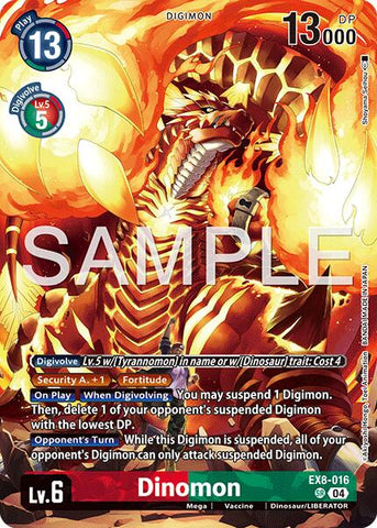 Dinomon [EX8-016] (Digimon Liberator Debuggers set) [Chain of Liberation] - Destination Retro