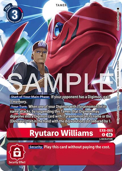 Ryutaro Williams [EX8-065] (Digimon Liberator Debuggers Set) [Chain of Liberation] - Destination Retro