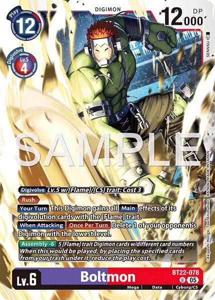 Boltmon [BT22-078] [Cyber Eden] - Destination Retro