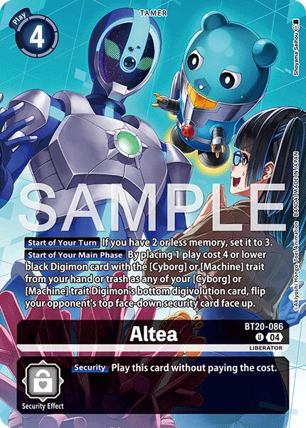 Altea [BT20-086] (Digimon Liberator Debuggers Set) [Release Special Booster Ver.2.5 Promos] - Destination Retro