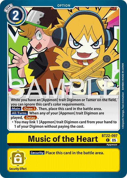 Music of the Heart [BT22-097] [Cyber Eden] - Destination Retro