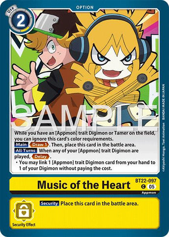 Music of the Heart [BT22-097] [Cyber Eden] - Destination Retro
