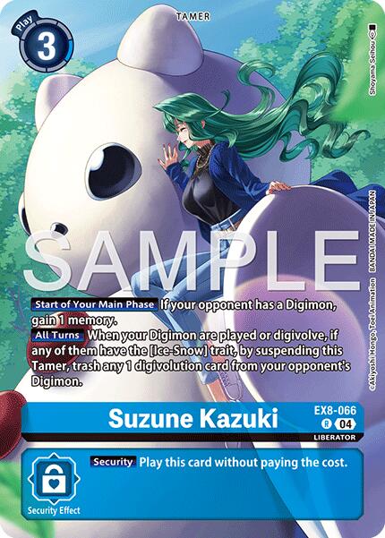 Suzune Kazuki [EX8-066] (Digimon Liberator Debuggers Set) [Chain of Liberation] - Destination Retro