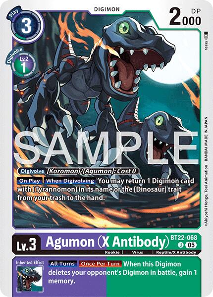 Agumon [BT22-068] (X Antibody) [Cyber Eden] - Destination Retro