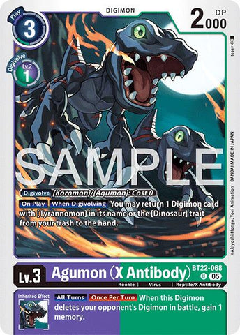 Agumon [BT22-068] (X Antibody) [Cyber Eden] - Destination Retro