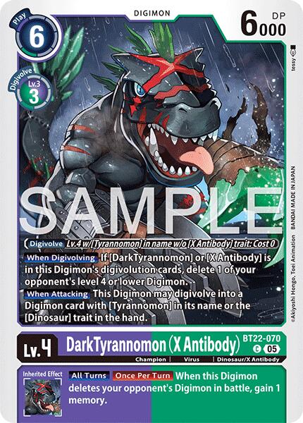Dark Tyrannomon [BT22-070] (X Antibody) [Cyber Eden] - Destination Retro
