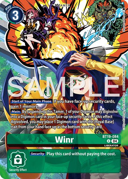 Winr [BT19-084] (Digimon Liberator Debuggers Set) [Release Special Booster Ver.2.0] - Destination Retro