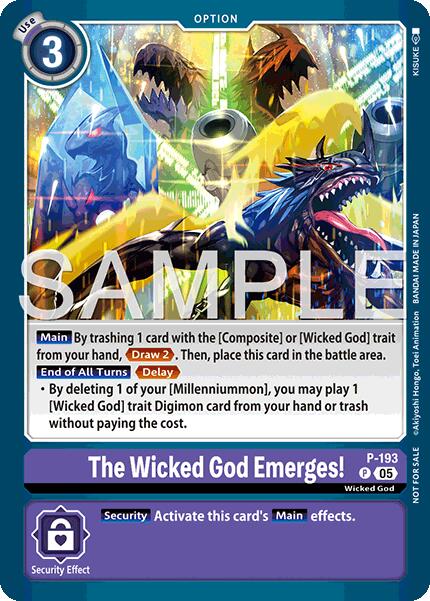 The Wicked God Emerges! [P-193] (Store Tournament 2025 Vol.3 Participation Pack) [Promotional Cards] - Destination Retro