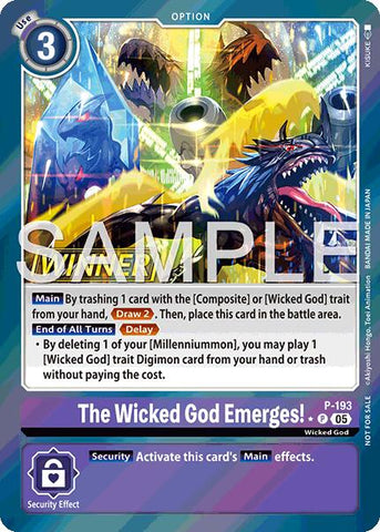 The Wicked God Emerges! [P-193] (Store Tournament 2025 Vol.3 Winner Pack) [Promotional Cards] - Destination Retro