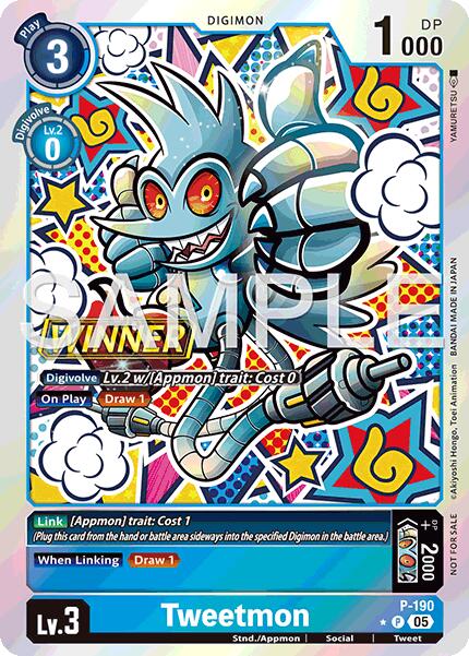 Tweetmon [P-190] (Store Tournament 2025 Vol.3 Winner Pack) [Promotional Cards] - Destination Retro
