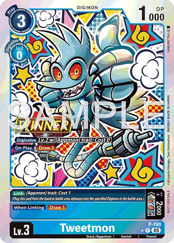 Tweetmon [P-190] (Store Tournament 2025 Vol.3 Winner Pack) [Promotional Cards] - Destination Retro