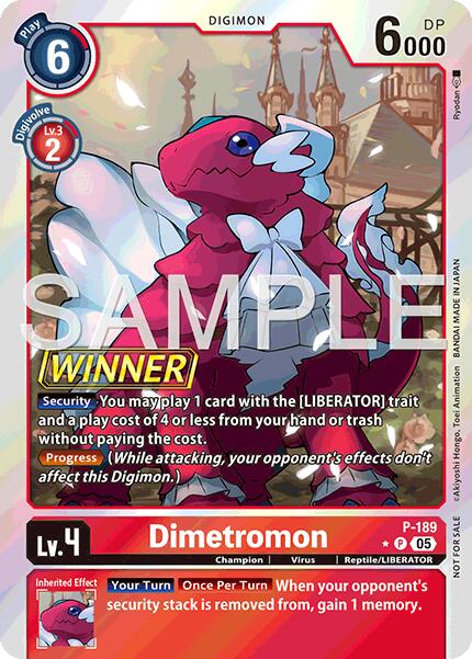 Dimetromon [P-189] (Store Tournament 2025 Vol.3 Winner Pack) [Promotional Cards] - Destination Retro