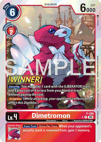 Dimetromon [P-189] (Store Tournament 2025 Vol.3 Winner Pack) [Promotional Cards] - Destination Retro
