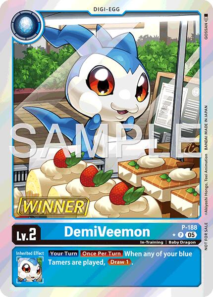 DemiVeemon [P-188] (Store Tournament 2025 Vol.3 Winner Pack) [Promotional Cards] - Destination Retro