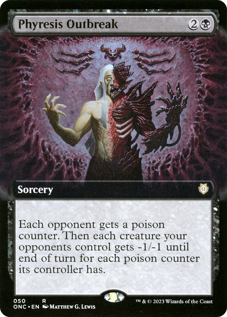 Phyresis Outbreak (Extended Art) [Phyrexia: All Will Be One Commander] - Destination Retro