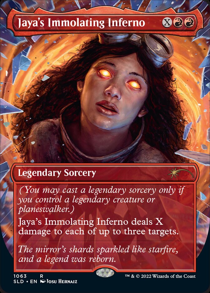 Jaya's Immolating Inferno (Borderless) [Secret Lair Drop Series] - Destination Retro