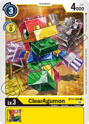 ClearAgumon [BT11-035] [Dimensional Phase] - Destination Retro