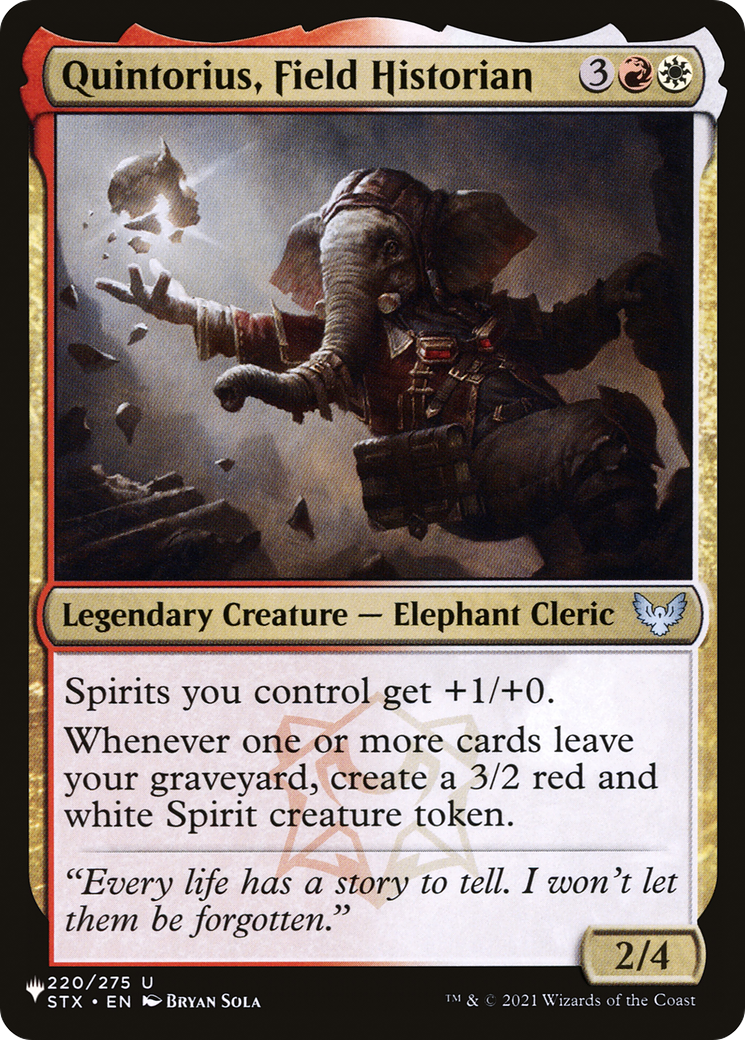 Quintorius, Field Historian [The List] - Destination Retro