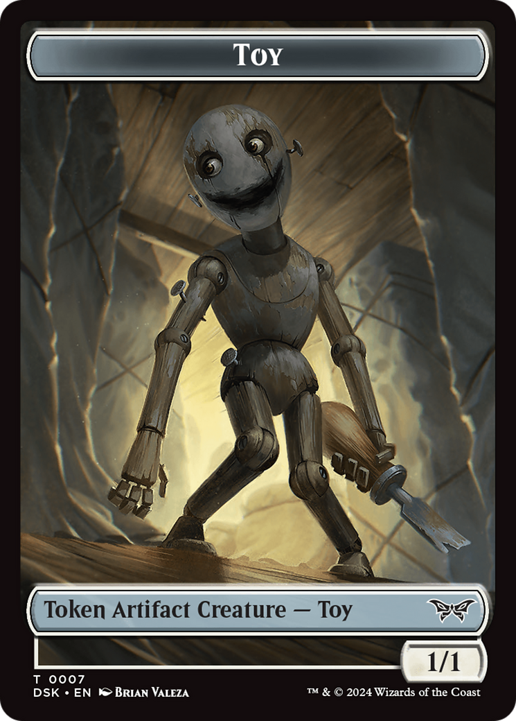Toy // Manifest Double-Sided Token [Duskmourn: House of Horror Tokens] - Destination Retro