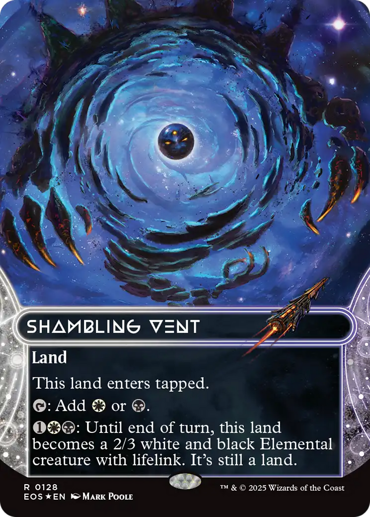 Shambling Vent (0128) (Borderless) (Galaxy Foil) [Edge of Eternities: Stellar Sights] - Destination Retro