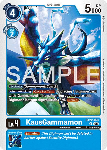 KausGammamon [BT22-020] [Cyber Eden] - Destination Retro