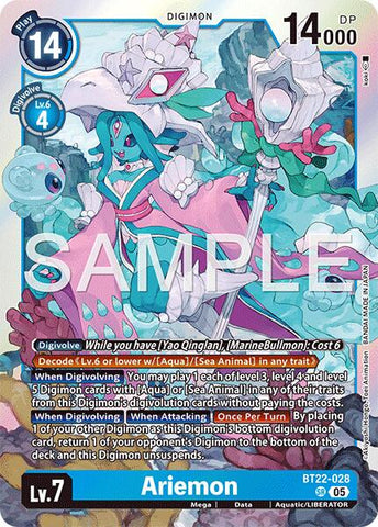 Ariemon [BT22-028] [Cyber Eden] - Destination Retro