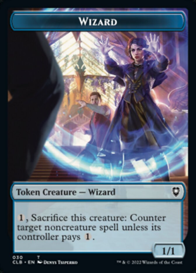 Kor Warrior // Wizard Double-Sided Token [Commander Legends: Battle for Baldur's Gate Tokens] - Destination Retro