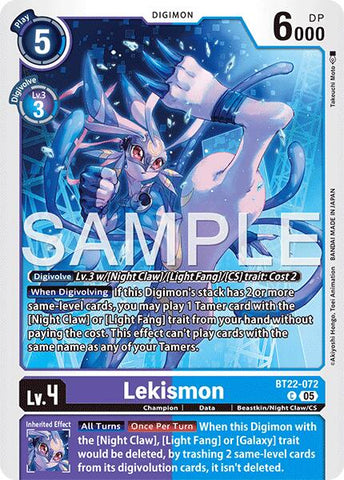Lekismon [BT22-072] [Cyber Eden] - Destination Retro