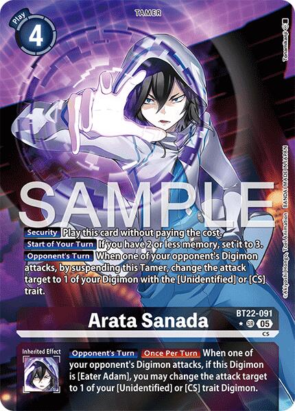 Arata Sanada [BT22-091] (Alternate Art) [Cyber Eden] - Destination Retro