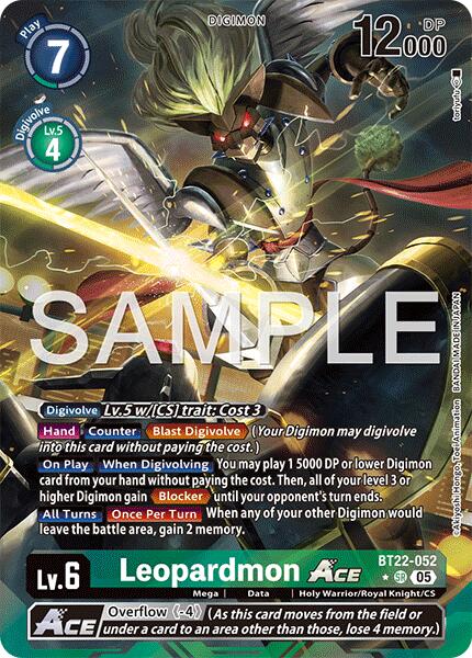 Leopardmon ACE [BT22-052] (Alternate Art) [Cyber Eden] - Destination Retro