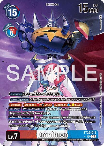 Omnimon [BT22-015] (Alternate Art) [Cyber Eden] - Destination Retro