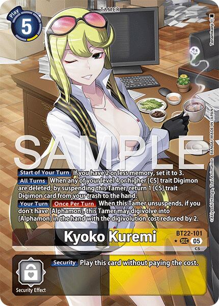 Kyoko Kuremi [BT22-101] (Alternate Art) [Cyber Eden] - Destination Retro