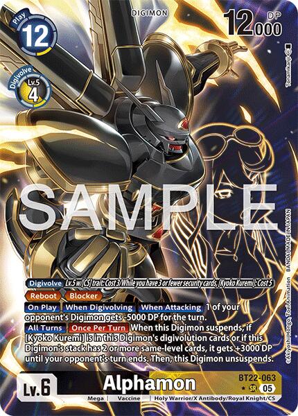 Alphamon [BT22-063] (Alternate Art) [Cyber Eden] - Destination Retro