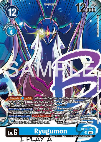 Ryugumon [BT19-027] (Digimon Liberator Debuggers Set) [Release Special Booster Ver.2.0] - Destination Retro