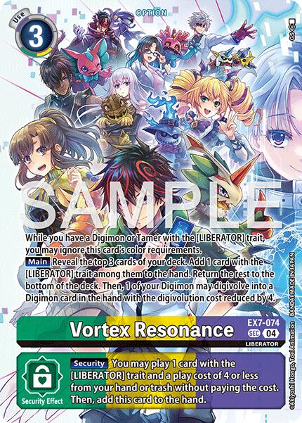 Vortex Resonance [EX7-074] (Digimon Liberator Debuggers Set) [Digimon LIBERATOR] - Destination Retro
