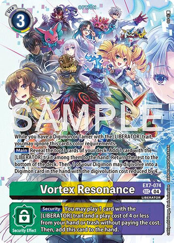 Vortex Resonance [EX7-074] (Digimon Liberator Debuggers Set) [Digimon LIBERATOR] - Destination Retro