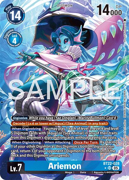 Ariemon [BT22-028] (Alternate Art) [Cyber Eden] - Destination Retro