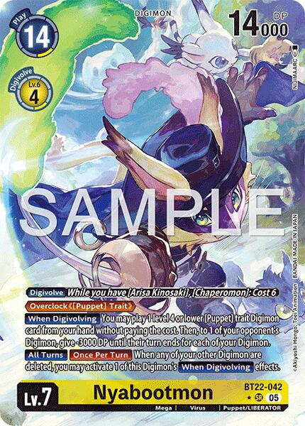 Nyabootmon [BT22-042] (Alternate Art) [Cyber Eden] - Destination Retro
