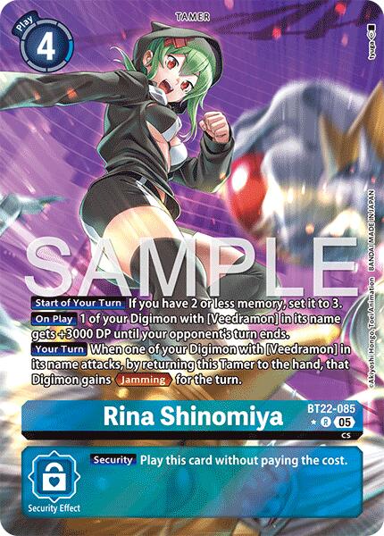 Rina Shinomiya [BT22-085] (Alternate Art) [Cyber Eden] - Destination Retro