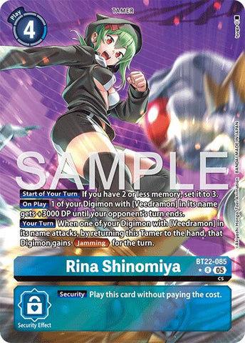Rina Shinomiya [BT22-085] (Alternate Art) [Cyber Eden] - Destination Retro