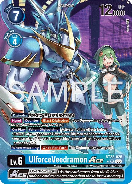 UlforceVeedramon ACE [BT22-025] (Alternate Art) [Cyber Eden] - Destination Retro
