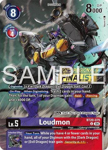 Loudmon [BT20-075] (Regionals 25-26 Season 2 Finalist) [Release Special Booster Ver.2.0] - Destination Retro