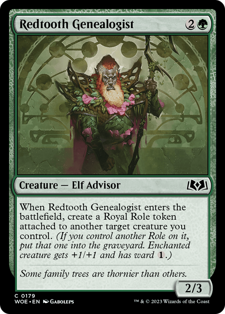 Redtooth Genealogist [Wilds of Eldraine] - Destination Retro