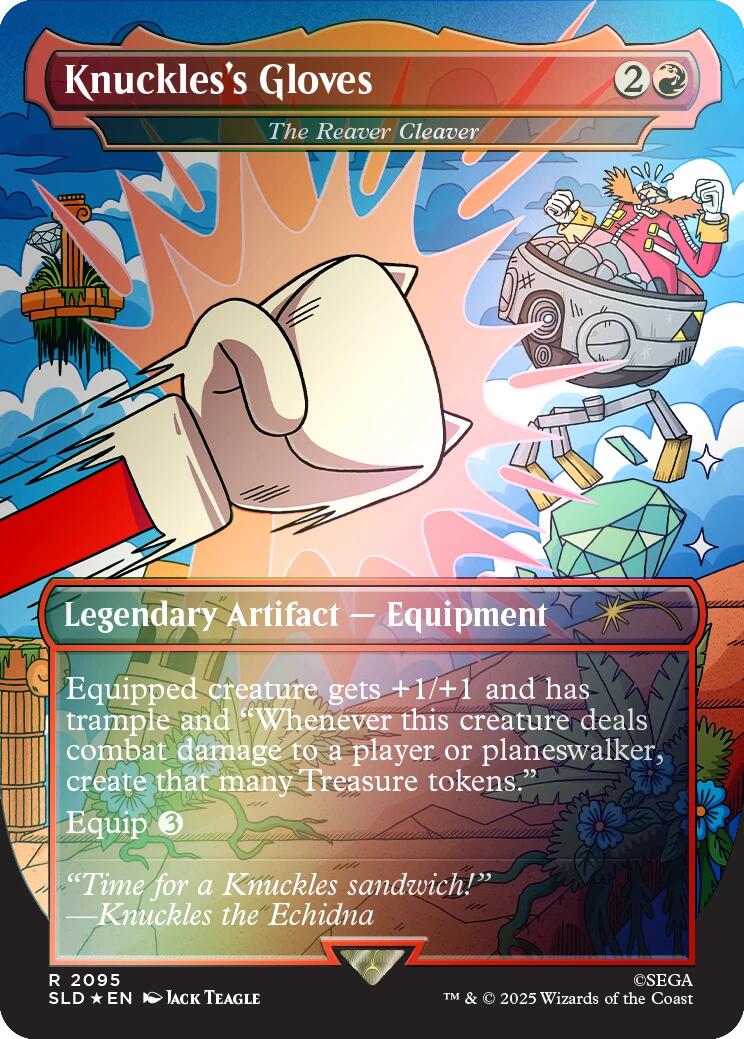 Knuckles's Gloves - The Reaver Cleaver (Rainbow Foil) [Secret Lair Drop Series] - Destination Retro