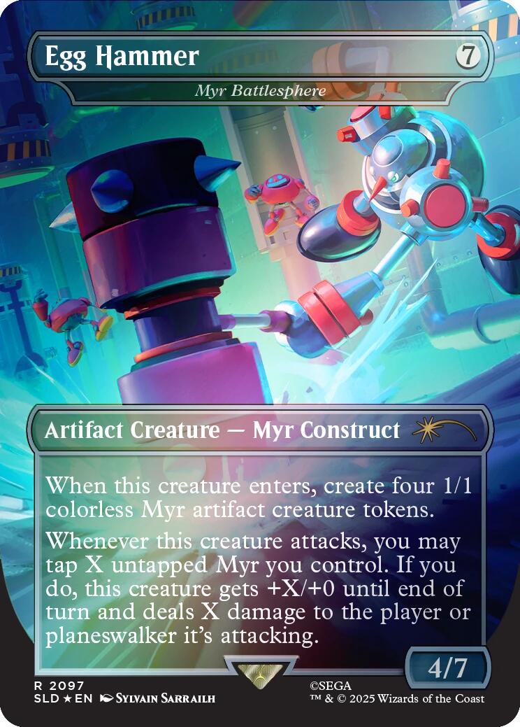 Egg Hammer - Myr Battlesphere (Rainbow Foil) [Secret Lair Drop Series] - Destination Retro